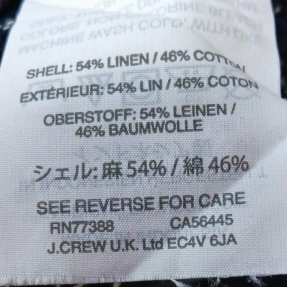 SAAR by Rajkumar's Blue Plaid Bear flax 3/4 sleeve button down tunic size S - Picture 5 of 6